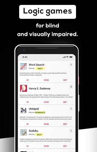Games for visually impaired Captura de pantalla 0
