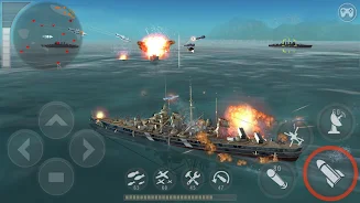 WARSHIP BATTLE:3D World War II Tangkapan skrin 1