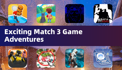 楽しいマッチ3ゲームの冒険